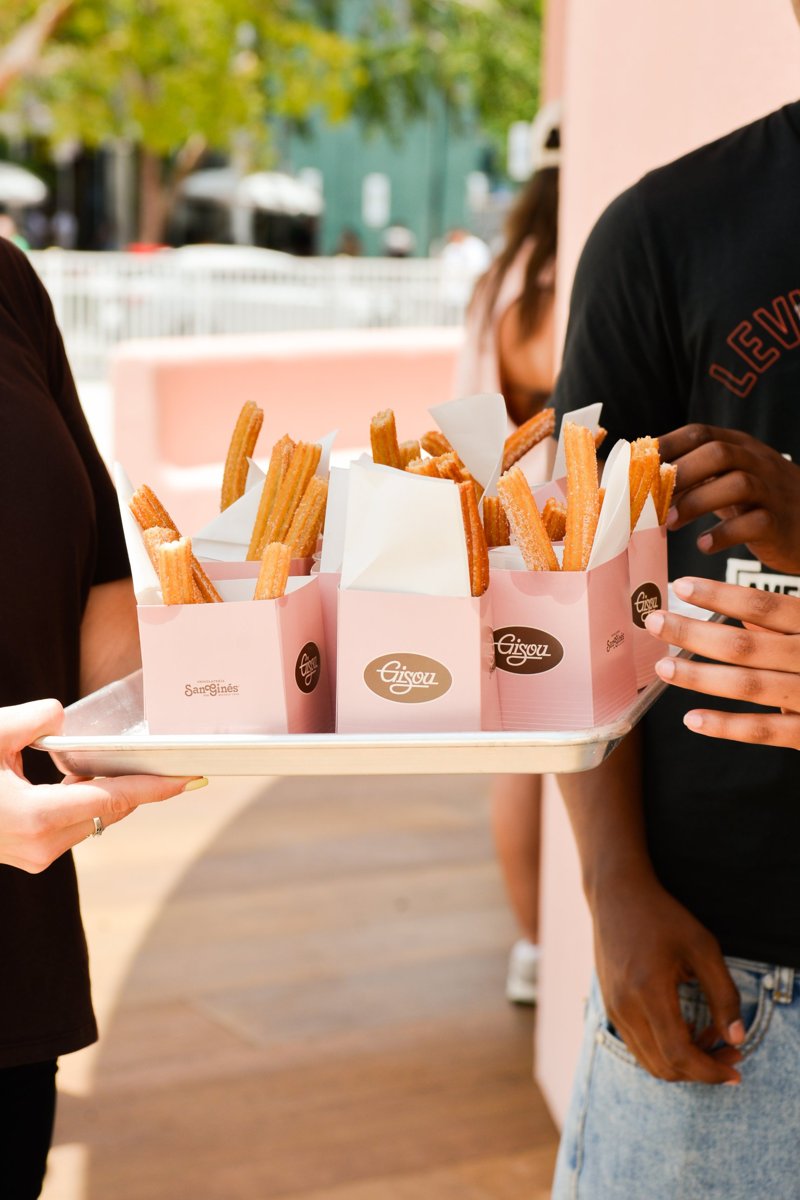 Tray of churros at the event