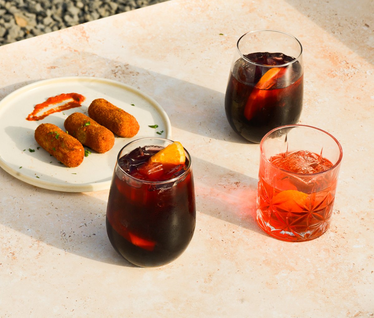 Sangria and croquetas